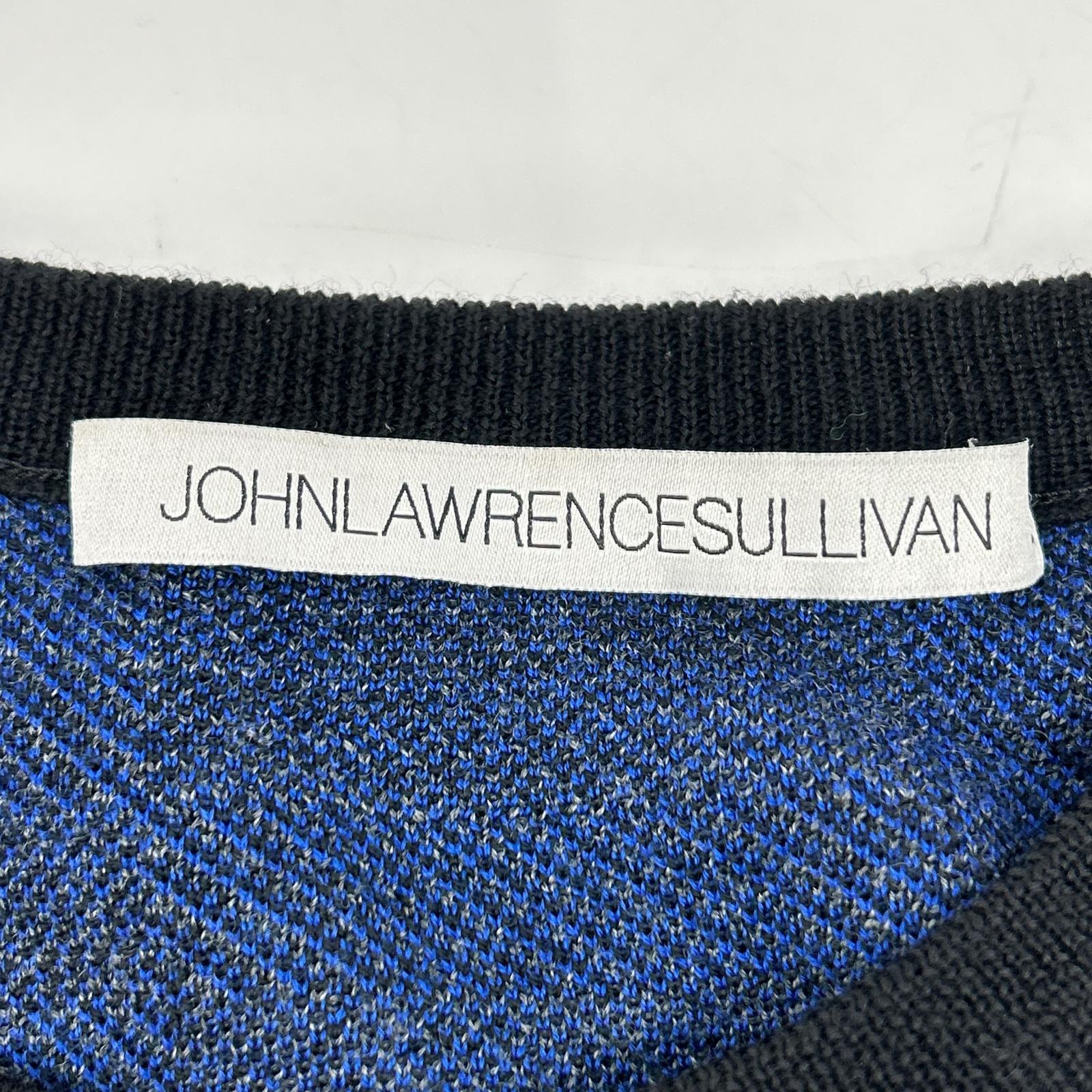 JOHN LAWRENCE SULLIVAN ジョンローレンスサリバン ブルー チェック柄 ニット トップス