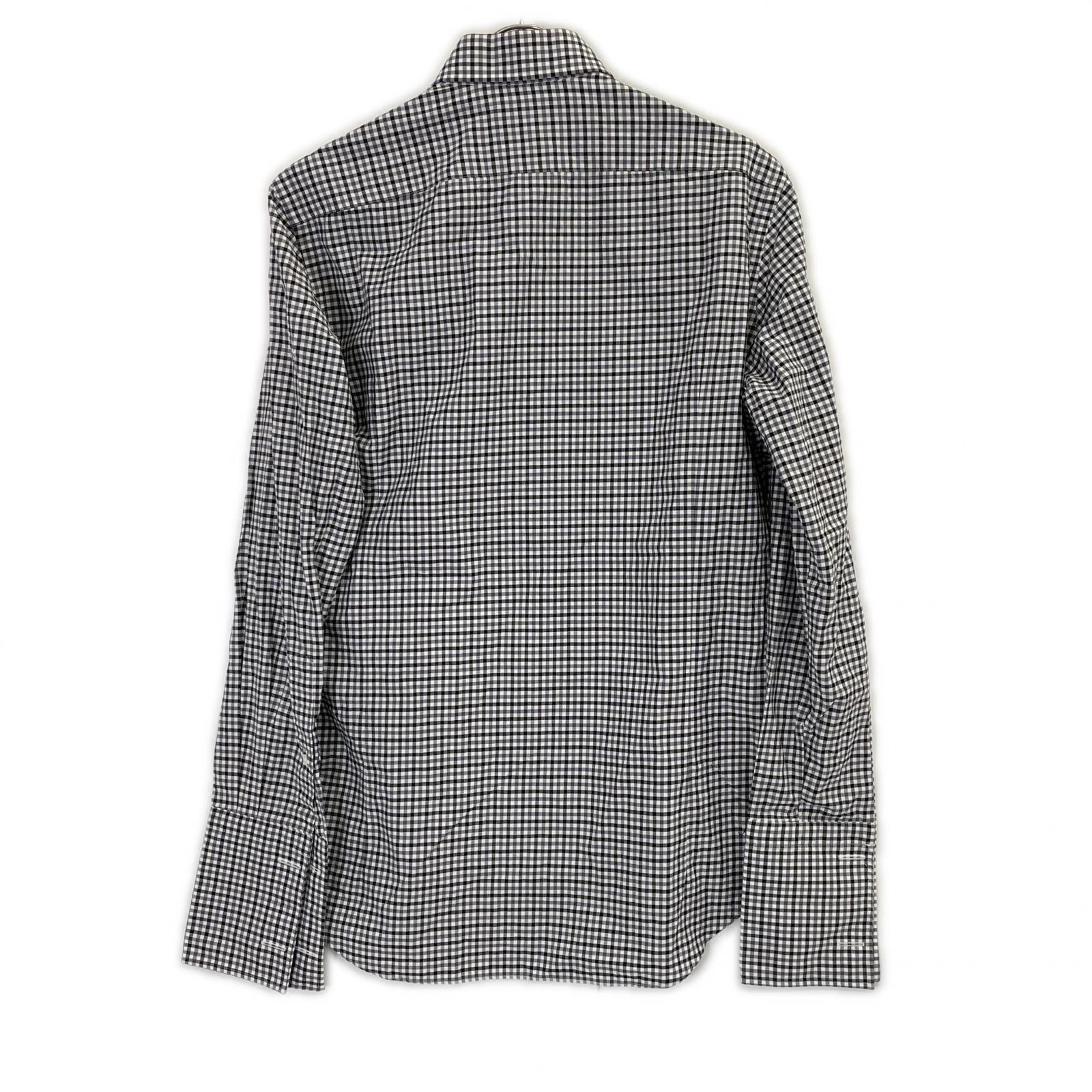 UNITED ARROWS ユナイテッドアローズ 1111-250-9462 ブラック チェック スリムフィット シャツ トップス
