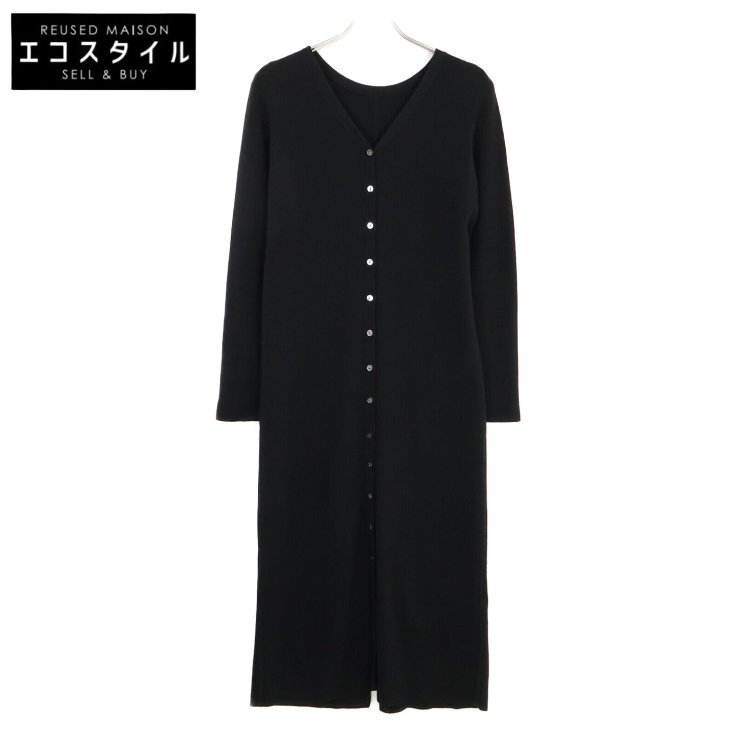 1er Arrondissement プルミエ アロンディスモン B1084AKA408 バックスリット ニット ロング トップス 38