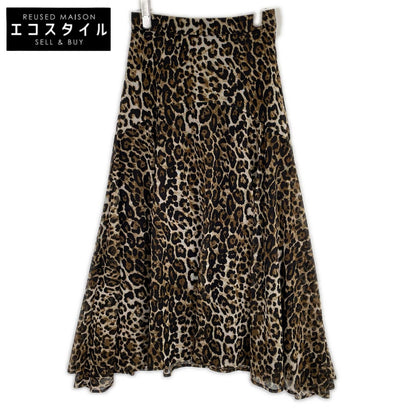 NO ROSE WITHOUT A THORN B7 Bassetti 9593057 Leopard Maxi Length Flare Skirt Skirt 36