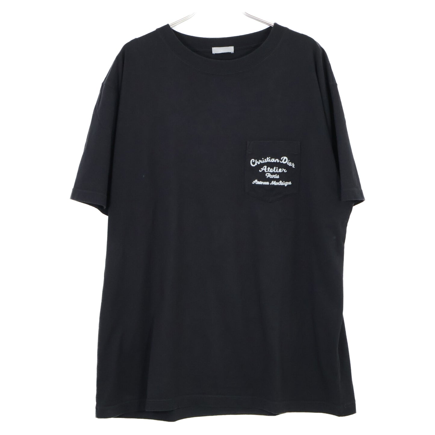 DIOR 迪奥 19AW 黑色 293J645A0677 ATELIER刺绣 短袖T恤 上衣