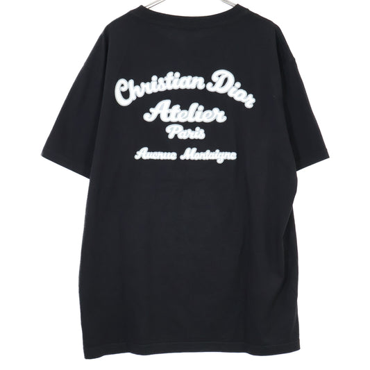 DIOR 19AW Black 293J645A0677 Atelier Embroidered Short-Sleeve T-Shirt Tops