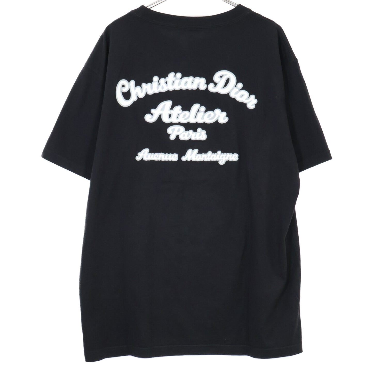 DIOR 迪奥 19AW 黑色 293J645A0677 ATELIER刺绣 短袖T恤 上衣
