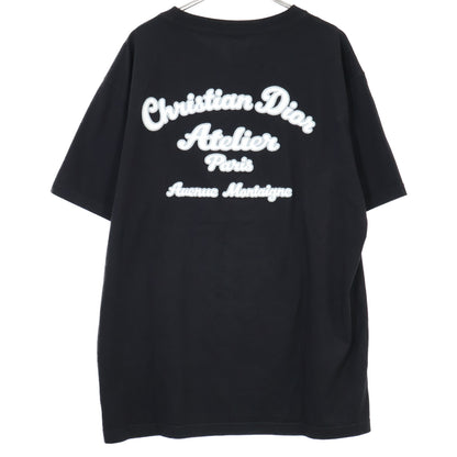 DIOR 迪奥 19AW 黑色 293J645A0677 ATELIER刺绣 短袖T恤 上衣