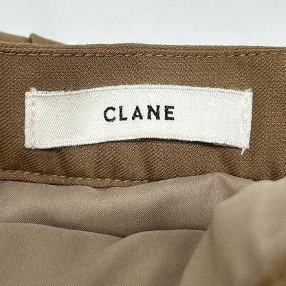 CLANE クラネ 11109-6142 ダブルフェイスプリーツスカート ブラウン スカート