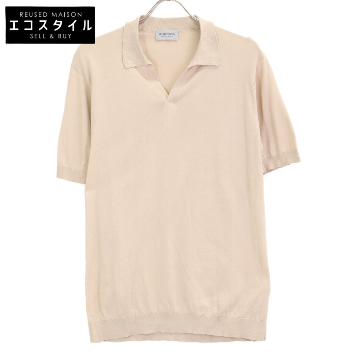 JOHN SMEDLEY ジョンスメドレー SYRES コットン ハイゲージニット スキッパー シャツ トップス