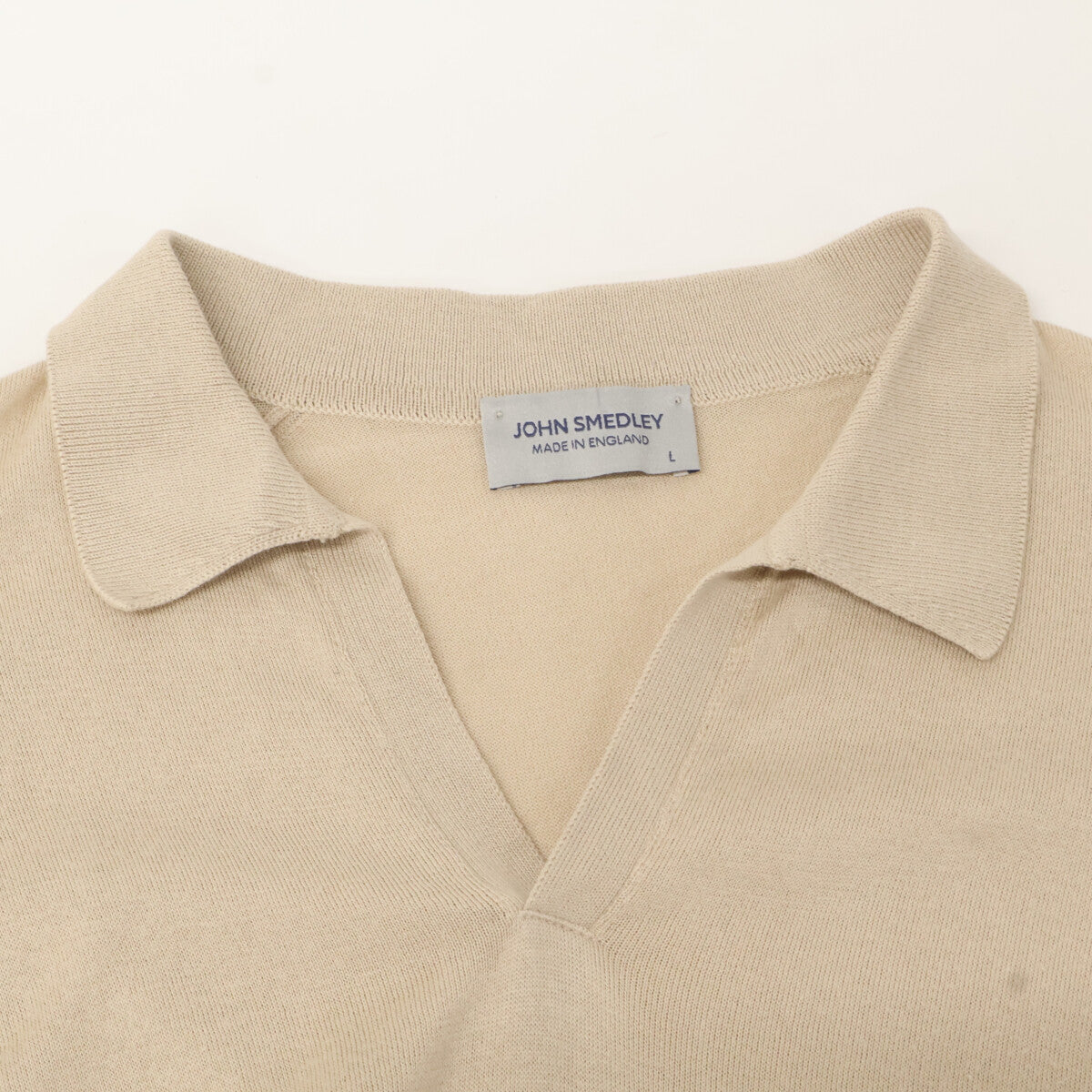 JOHN SMEDLEY ジョンスメドレー SYRES コットン ハイゲージニット スキッパー シャツ トップス