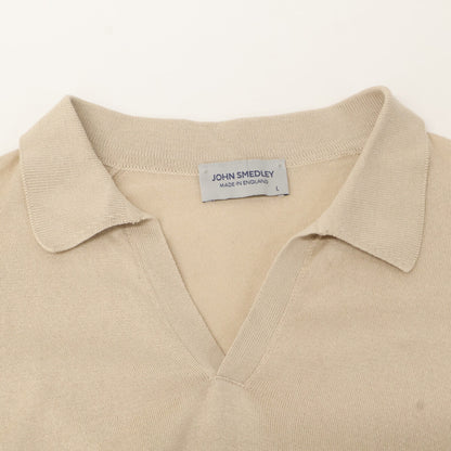 JOHN SMEDLEY ジョンスメドレー SYRES コットン ハイゲージニット スキッパー シャツ トップス