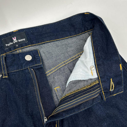 PB173 Indigo Cotton x Linen Tapered Denim Bottoms S Men's