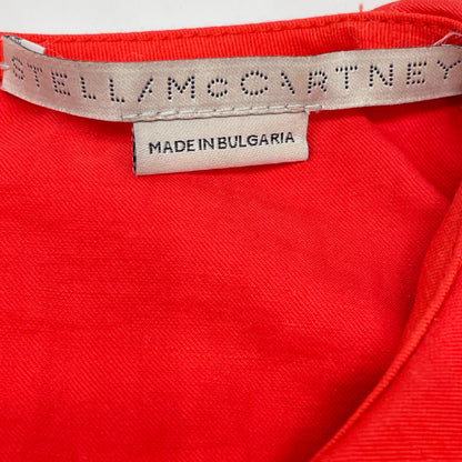 STELLA McCARTNEY ステラマッカートニー 6A0122 3BU304 レッド ブロデリーアングレーズパフスリーブドレス ワンピース