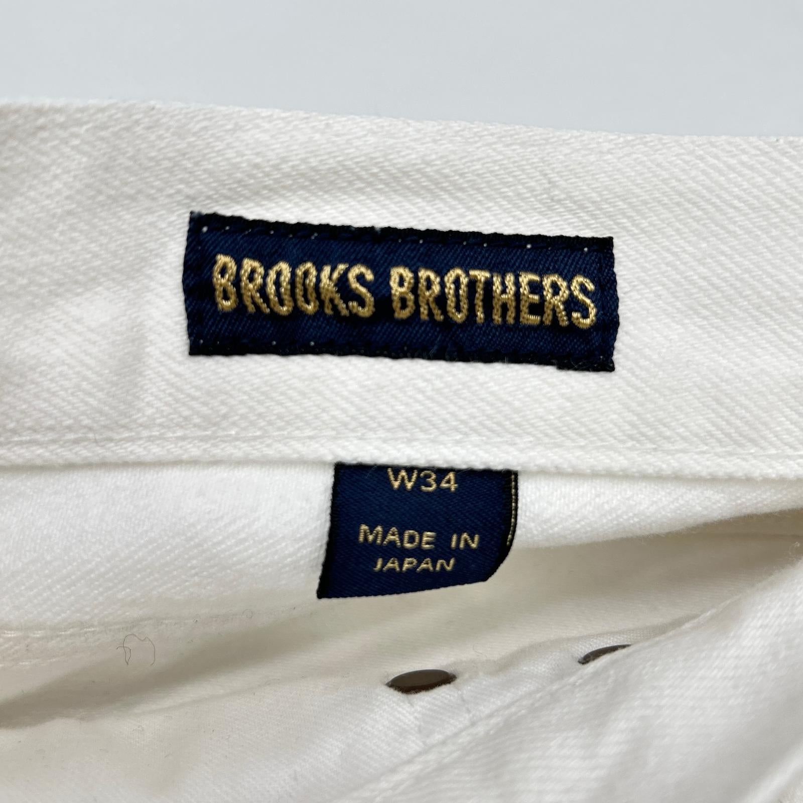 BrooksBrothers ブルックスブラザーズ HW-2211 5ポケット ホワイト ストレートデニム ボトムス