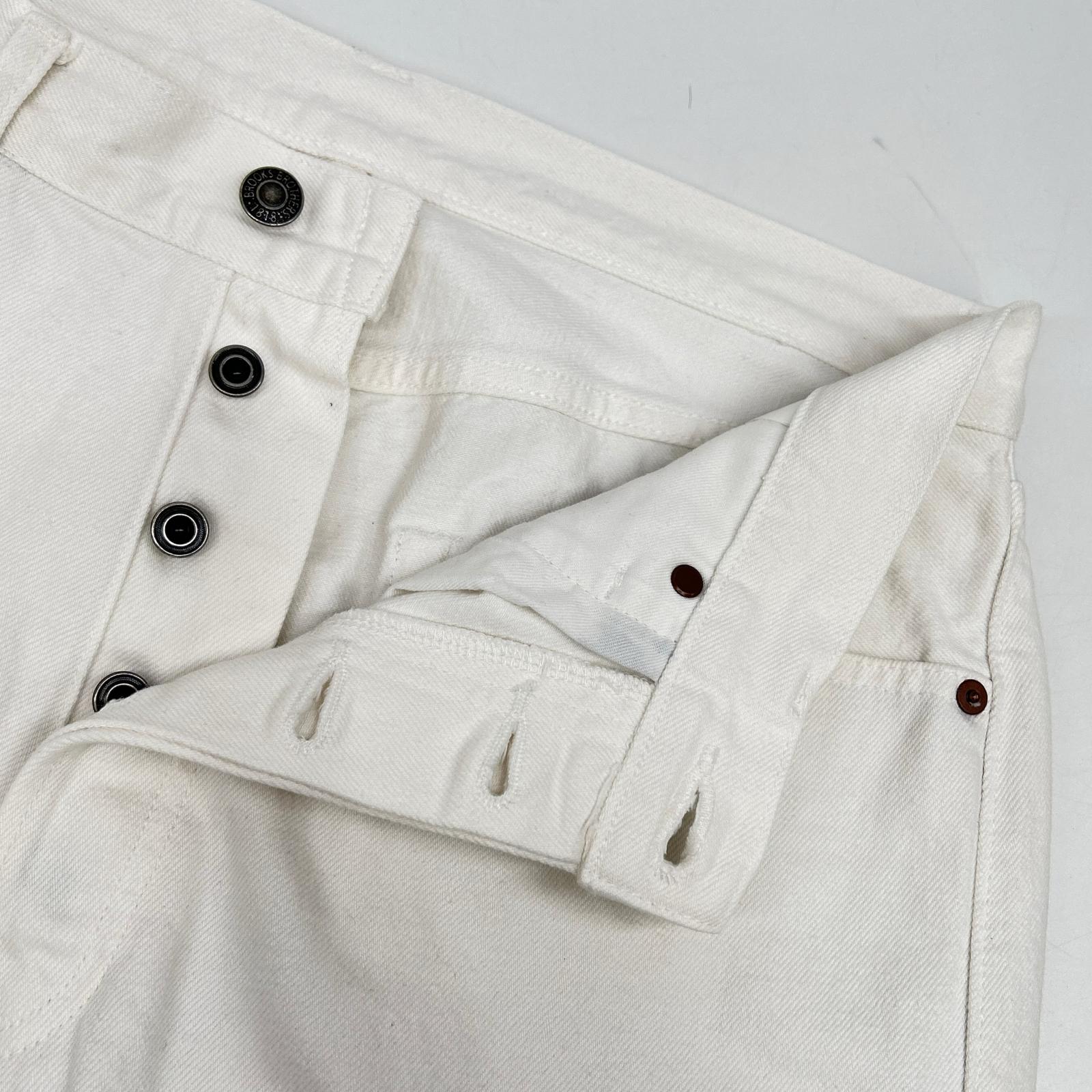 BrooksBrothers ブルックスブラザーズ HW-2211 5ポケット ホワイト ストレートデニム ボトムス