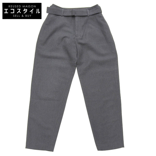 Excellent condition W/C TWILL WASHER Belted Pants Bottoms Women's Gray 1 F0-P06-120 Bottoms 1 Women's