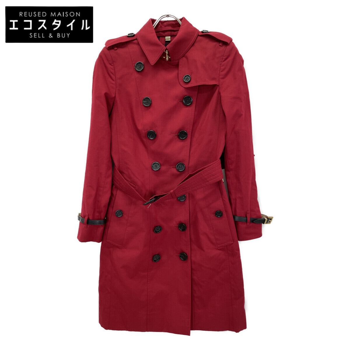 BURBERRY バーバリー 4043581 サンドリンガム レッド トレンチコート コート