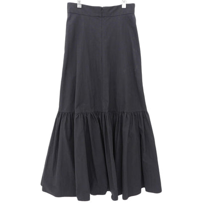 Excellent condition Cotton Nylon Voluminous Tiered Maxi Skirt Women's Black 1 10109-6112 Skirt Skirt 1 Women's