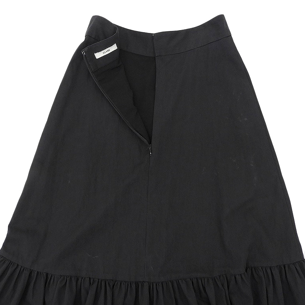 Excellent condition Cotton Nylon Voluminous Tiered Maxi Skirt Women's Black 1 10109-6112 Skirt Skirt 1 Women's