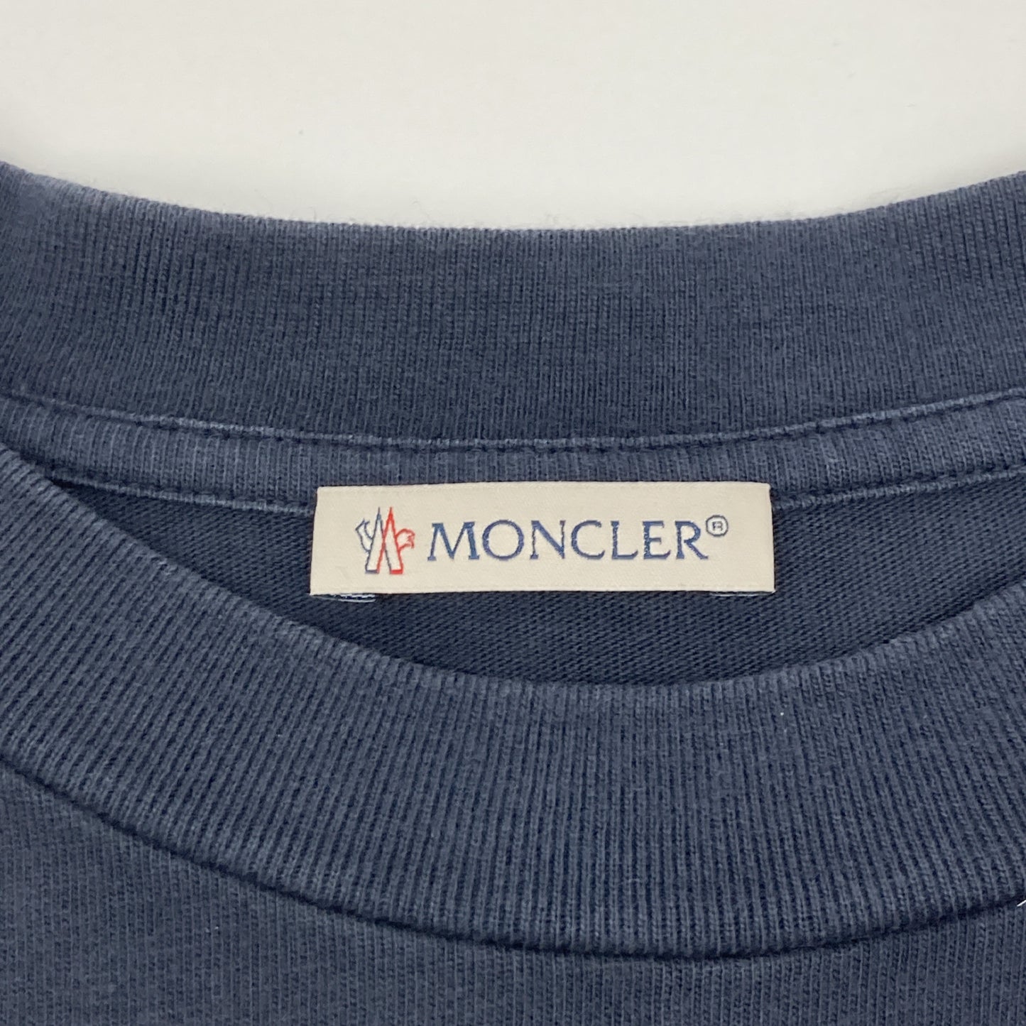 MONCLER Navy Logo T-Shirt Top