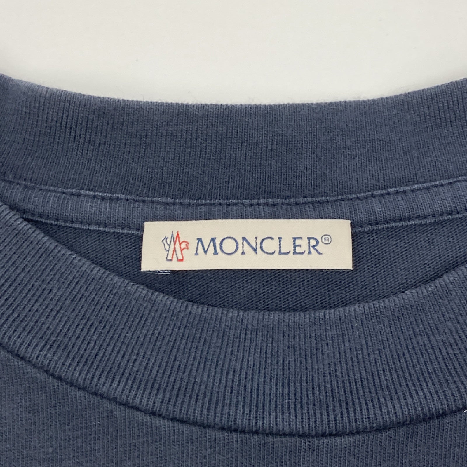 MONCLER Navy Logo T-Shirt Top