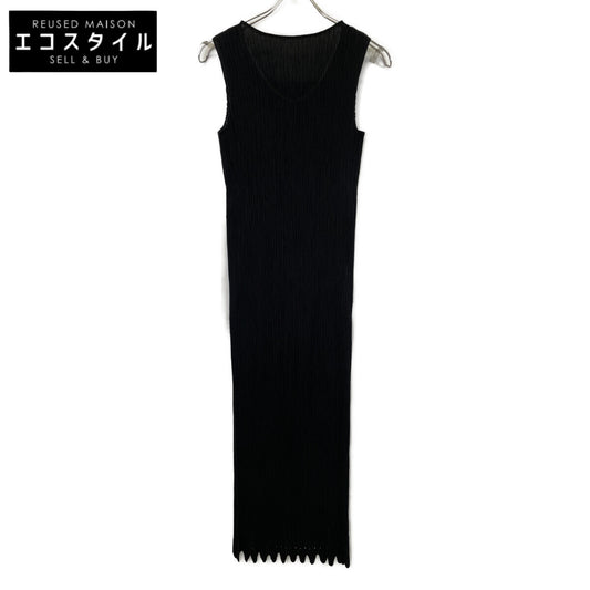 ISSEY MIYAKE 三宅一生 IM04FH607 黑色褶皱连衣裙 连衣裙