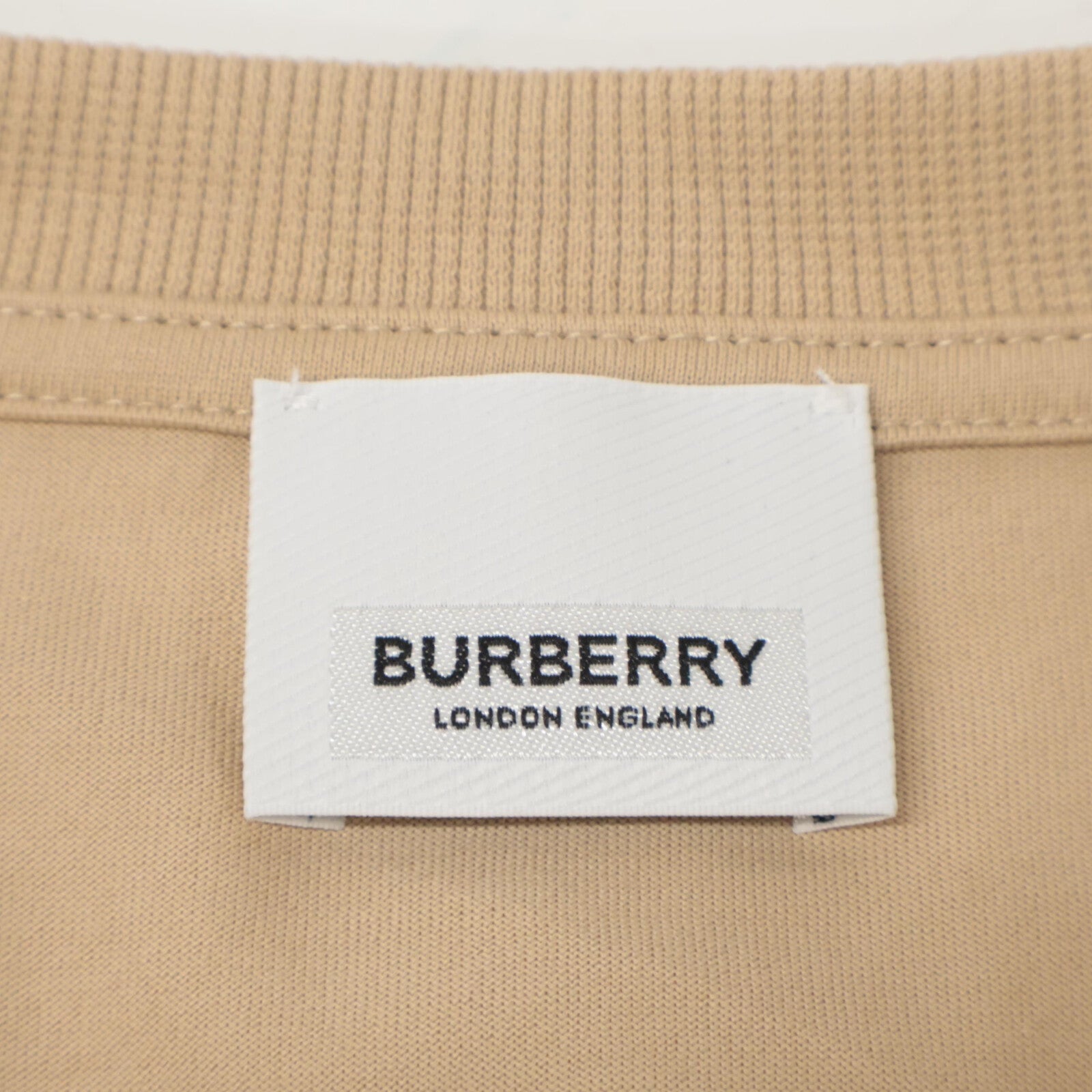 BURBERRY 巴宝莉 8053424 米色 Monogram TB徽标 圆领 T恤 上衣