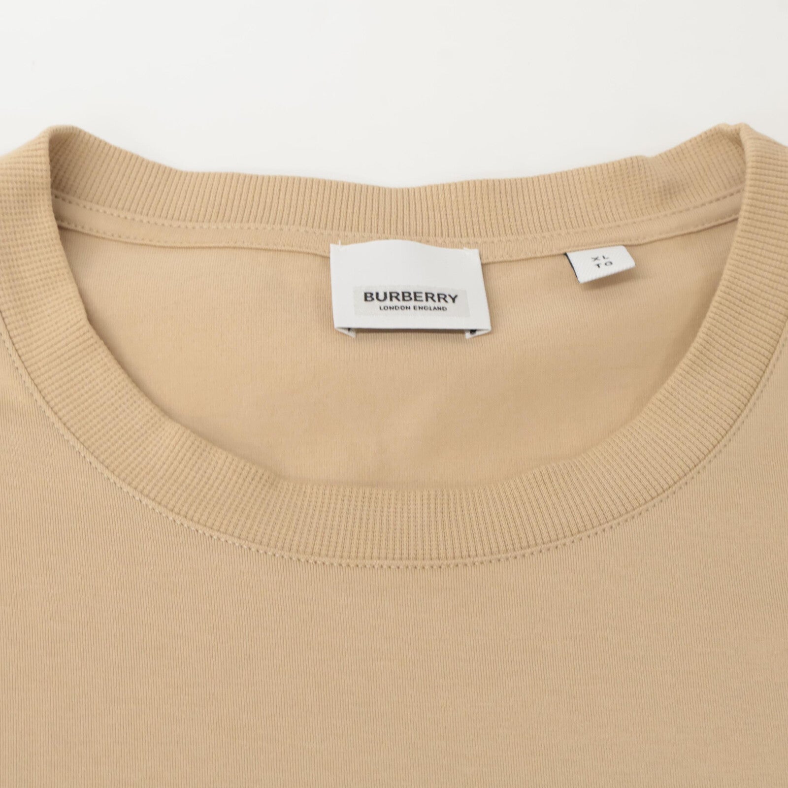 BURBERRY 巴宝莉 8053424 米色 Monogram TB徽标 圆领 T恤 上衣