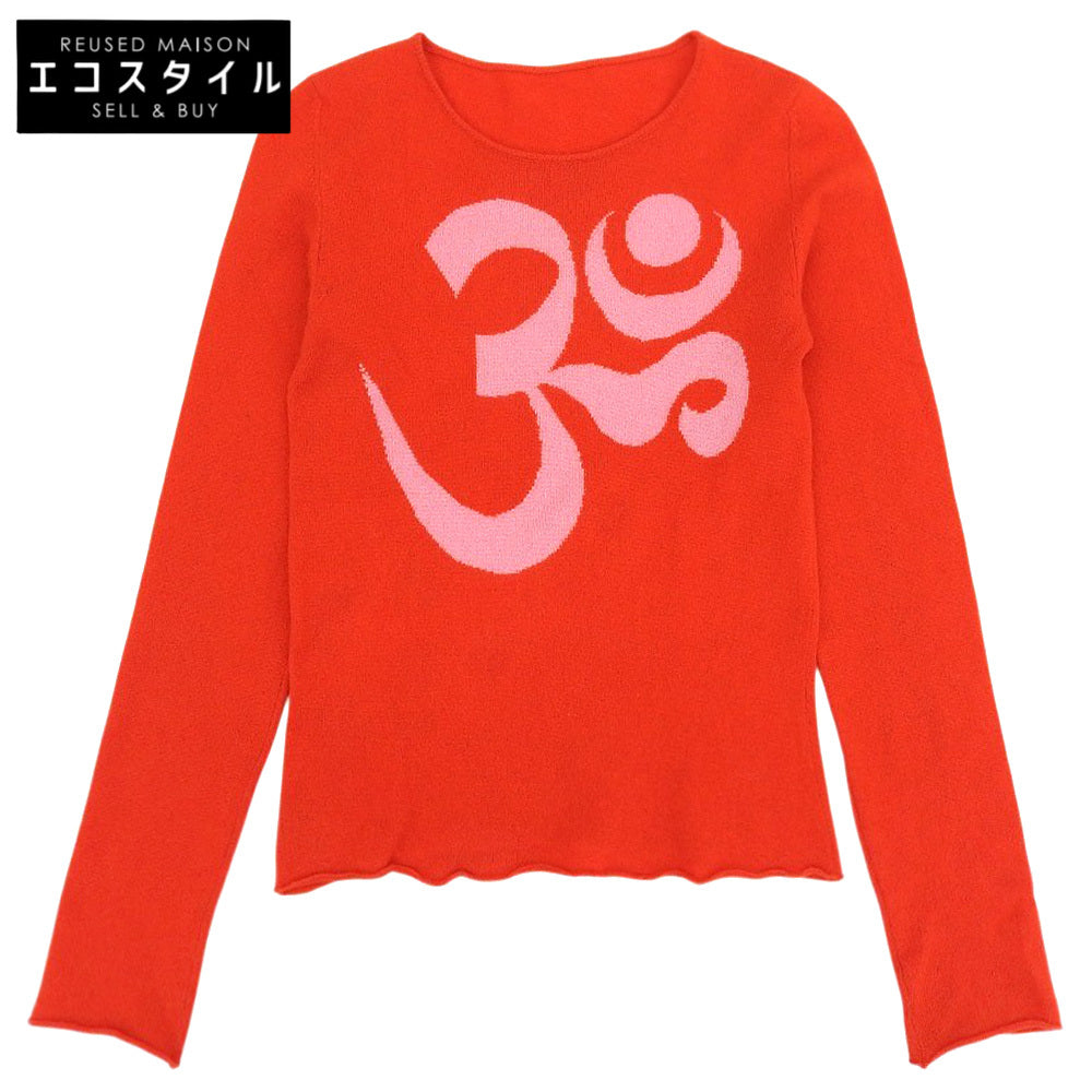 Cashmere Knit Sweater Top Women's Orange S Tops S Women's