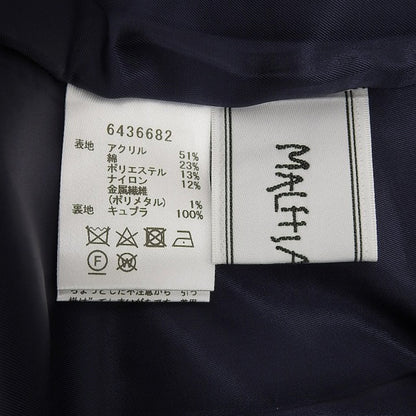 Rene ルネ 美品 マリアケント社ツイード ジップアップ ワンピース レディース ネイビー系 36 6436682 24AW ワンピース
