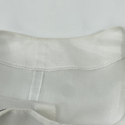 Sheer Pullover Blouse Shirt Top with Ribbon Design, Size 36, for Women