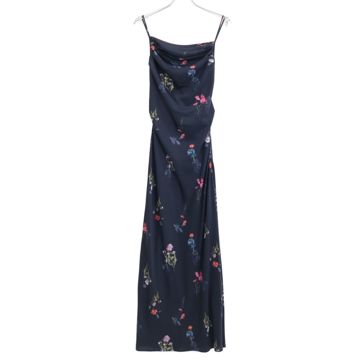 snidel SNIDEL 25AW Navy SWFO254186 Drape Narrow Cami Dress