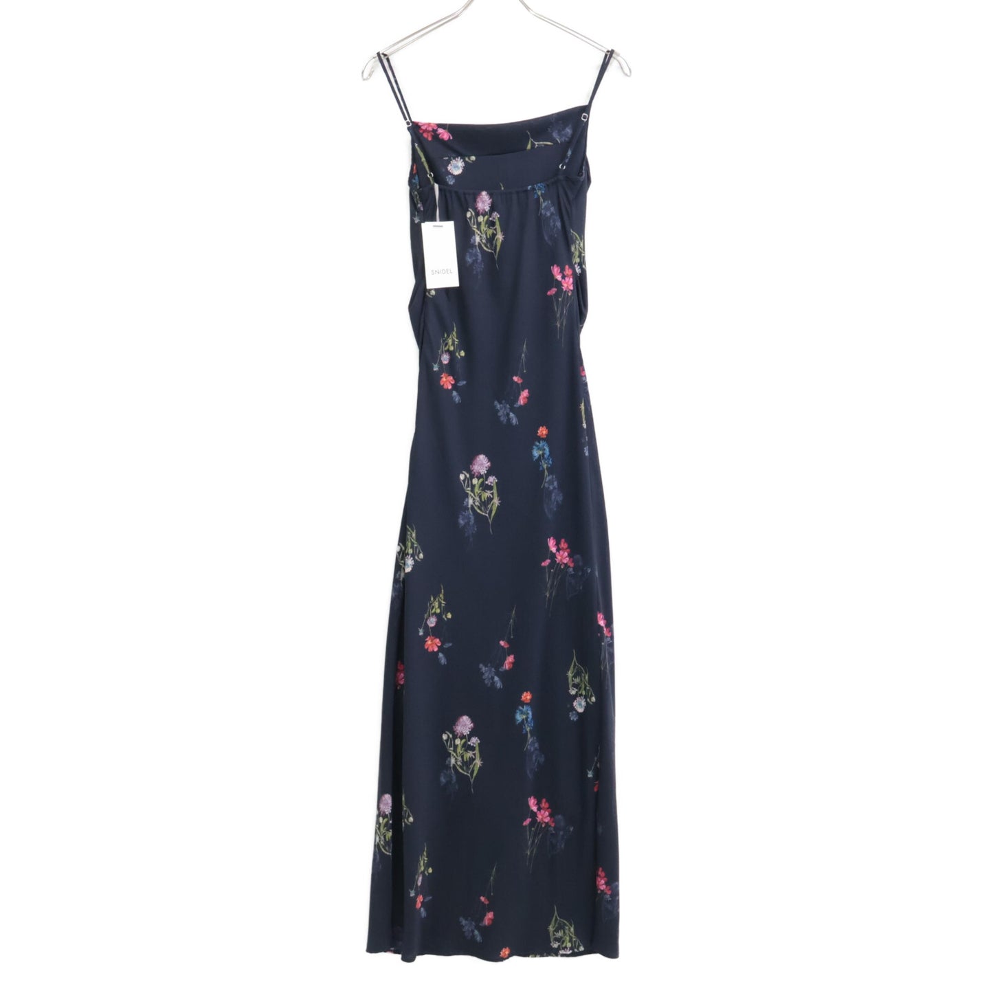 snidel SNIDEL 25AW Navy SWFO254186 Drape Narrow Cami Dress