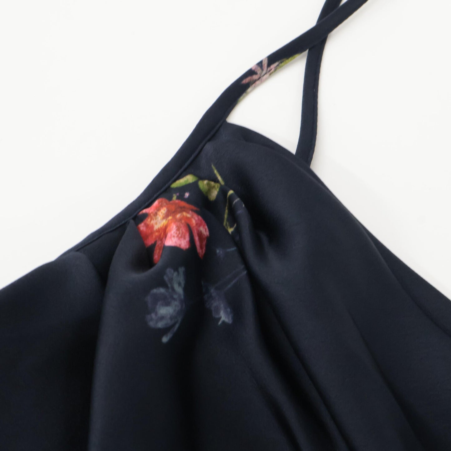 snidel SNIDEL 25AW Navy SWFO254186 Drape Narrow Cami Dress