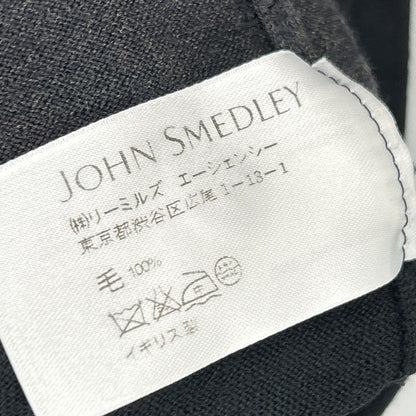 JOHN SMEDLEY ジョンスメドレー ブラック×グレーボーダー ウエストベルト ニットワンピース ワンピース