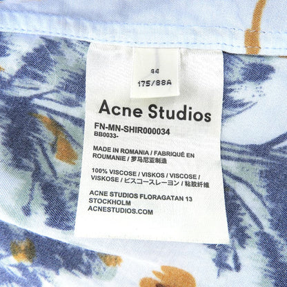 ACNE STUDIOS Acne Studios 19SS Excellent condition Tree pattern Open collar short-sleeved shirt Tops Men's Light blue 44 Tops