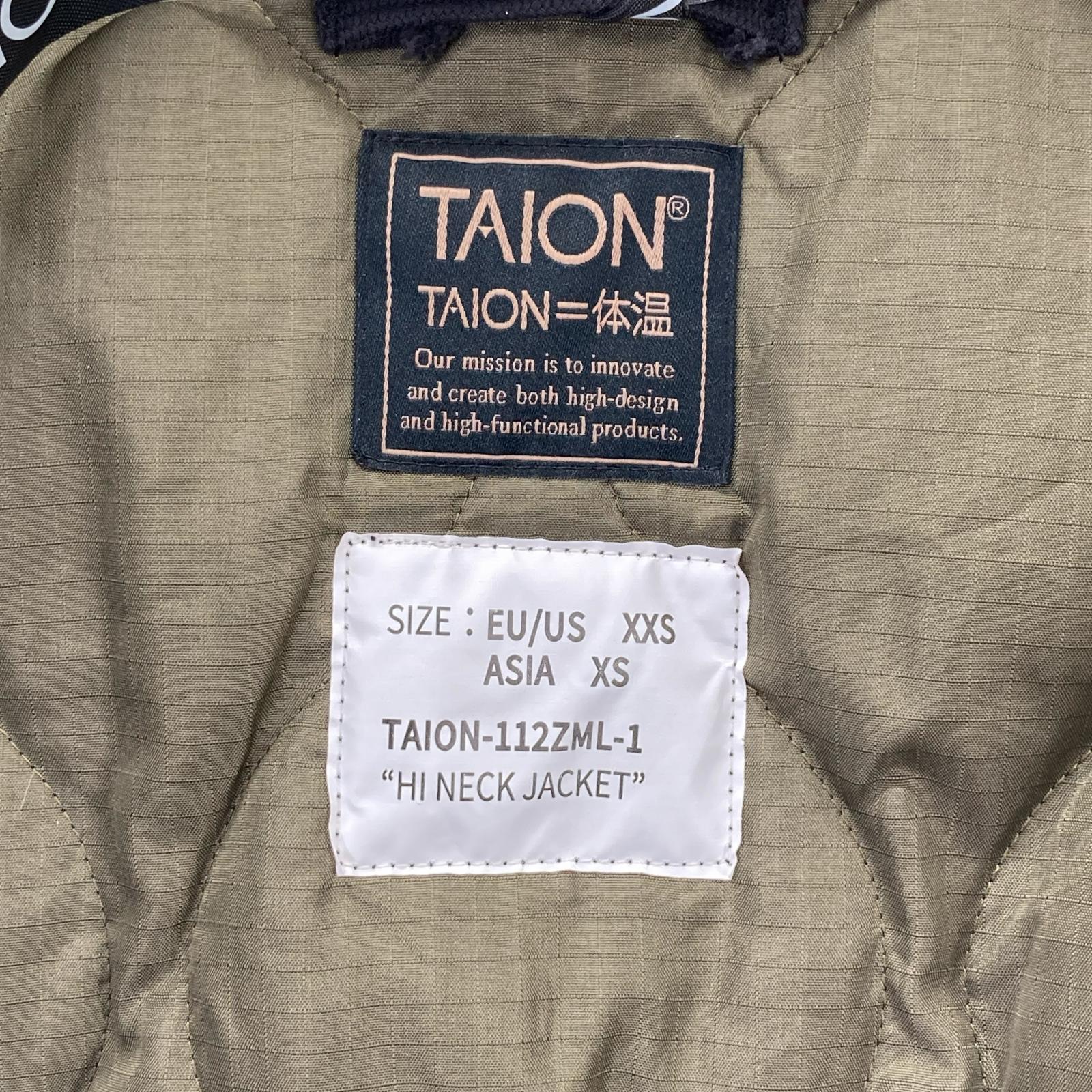 TAION タイオン TAION-1127ML-1 ミリタリーリブハイネック ダウンジャケット ジャケット