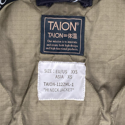 TAION タイオン TAION-1127ML-1 ミリタリーリブハイネック ダウンジャケット ジャケット