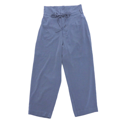 Y's Beautiful CREPE de CHINE High-Waisted Pants Bottoms Women's Blue-Gray 1 YM-P05-500 Bottoms