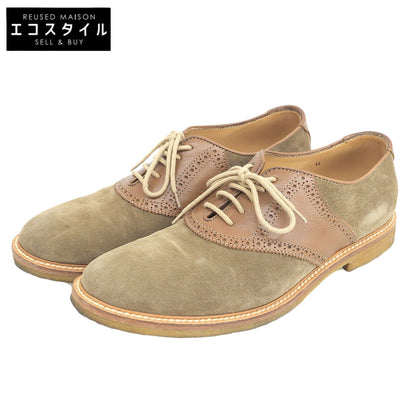 BRUNELLO CUCINELLI ブルネロクチネリ レザー×スエードコンビ サドルシューズ メンズ ブラウン 44 MZURMPA065 シューズ