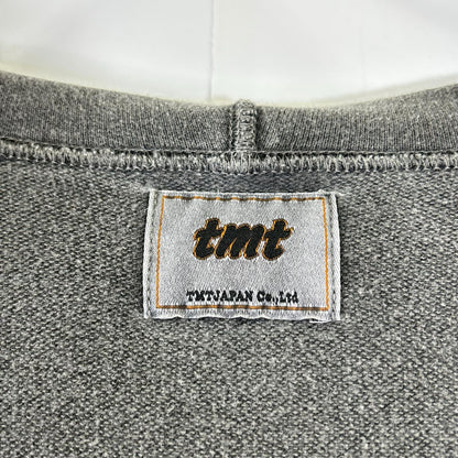 TMT ティーエムティー グレー ワッペンデザイン ジップアップパーカ ジャケット