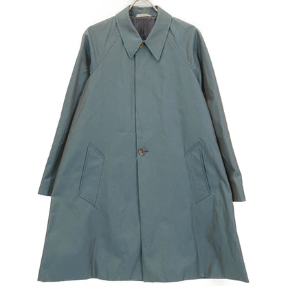 4178 Cotton Gabardine Green Single Coat M Mens