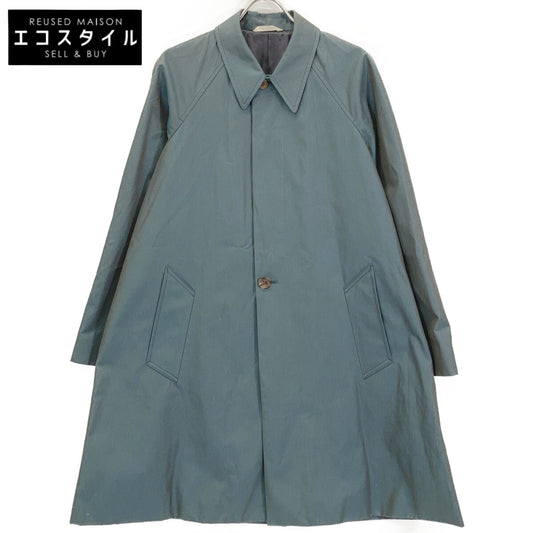 4178 Cotton Gabardine Green Single Coat M Mens