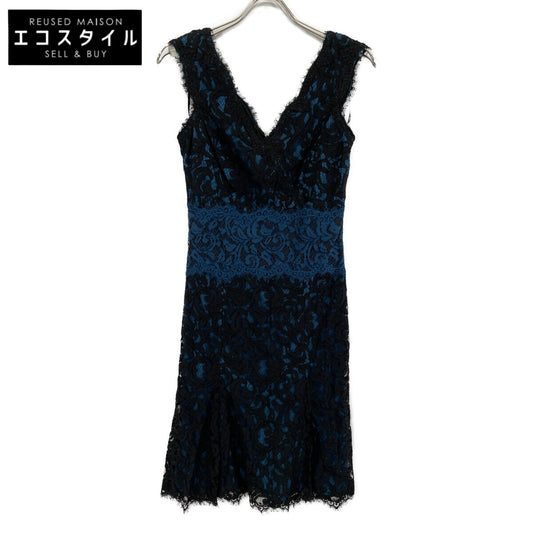 ACZ1345M V-Neck Sleeveless Embroidered Lace Dress - Dresses 4 Women's