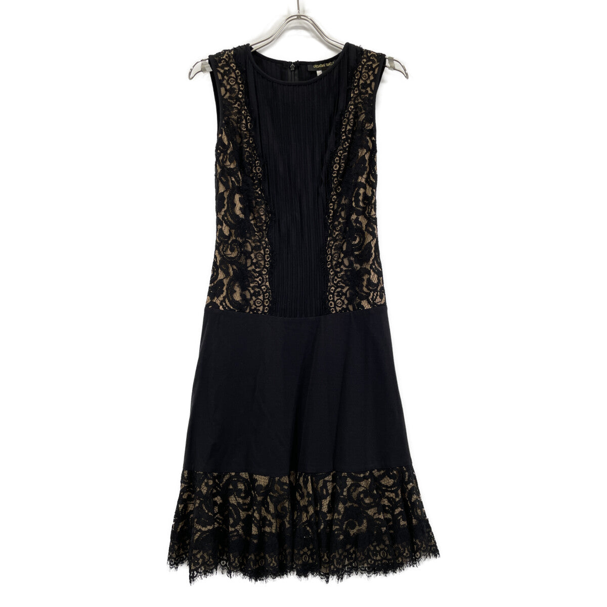 TADASHI SHOJI 6L1300M Black Embroidered Lace Sleeveless Dress