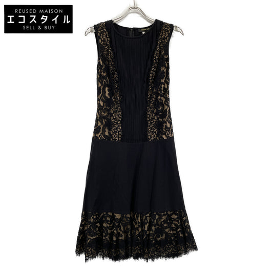 TADASHI SHOJI 6L1300M Black Embroidered Lace Sleeveless Dress