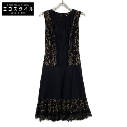 TADASHI SHOJI 6L1300M Black Embroidered Lace Sleeveless Dress