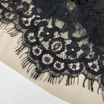 TADASHI SHOJI 6L1300M Black Embroidered Lace Sleeveless Dress