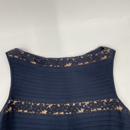 TADASHI SHOJI タダシショージ 6L1246M レース ボーダー ノースリーブ ドレス ワンピース ワンピース