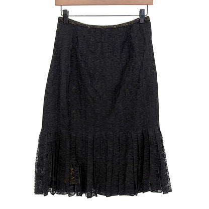 Like New Lace Embroidered Skirt for Women Black Size 2 ACT1313M Skirt Size 2 for Women