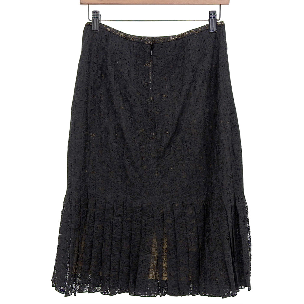 Like New Lace Embroidered Skirt for Women Black Size 2 ACT1313M Skirt Size 2 for Women