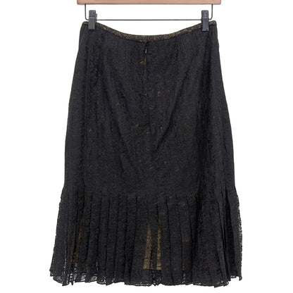 Like New Lace Embroidered Skirt for Women Black Size 2 ACT1313M Skirt Size 2 for Women