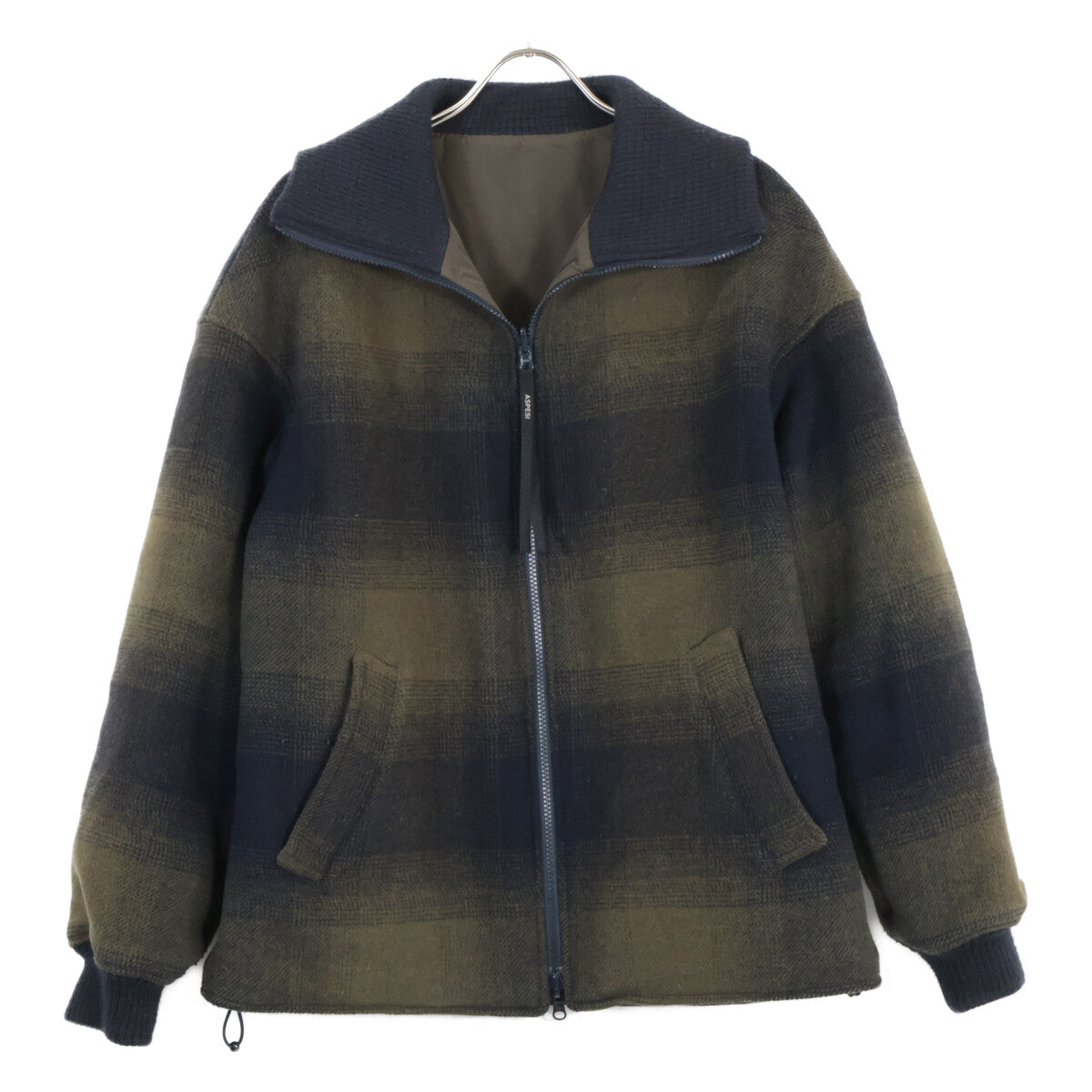 ASPESI Khaki×Navy W1A CG47 L669 Reversible Bomber Jacket Jacket